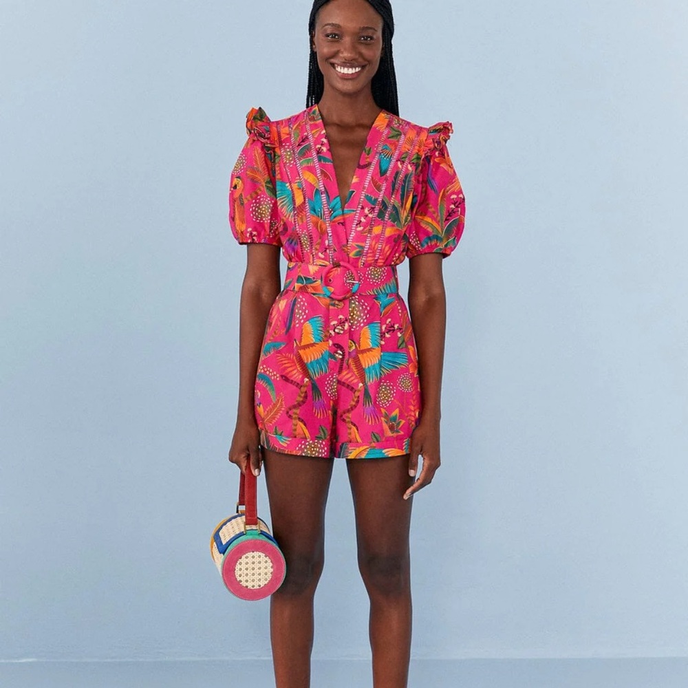Farm Rio Party Organic Cotton Romper